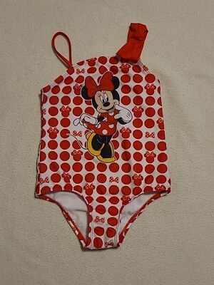 Disney Junior Minnie Mouse Girls Swimsuit Sz 5-New Without Tags - Image 1 of 4