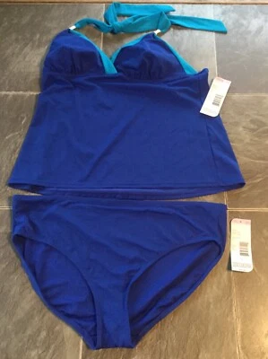 Traje de baño Tankini Tropical Escape talla 16 y parte inferior de bikini Foto 1 de 2