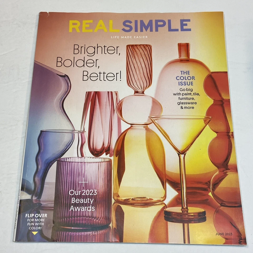 Real Simple Magazine June 6 2023 Color Issue Tile Glass Furniture Beauty Awards - Image 1 of 1