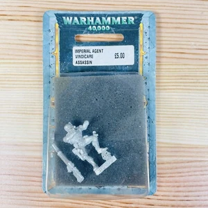 Figura de metal Warhammer 40k Games Workshop Vindicare Assassin sellada 1999 - Imagen 1 de 9