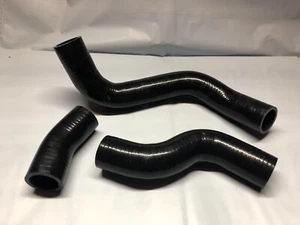 3 pieces BLACK SILICONE RADIATOR HOSE KIT for SUBARU BRZ - Picture 1 of 2