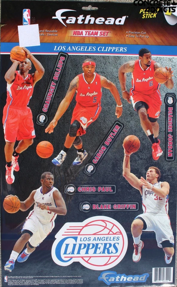 Los Angeles LA Clippers Equipo FATHEAD Conjunto NBA Vinilo Oficial Pared Gráficos Calcomanía Foto 1 de 1