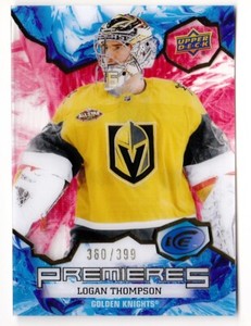 21-22 Upper Deck Ice Logan Thompson /399 RED Rookie Premieres Vegas 2021