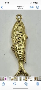 Gold Fisch Charms 19 Vintage  - Bild 1 von 5