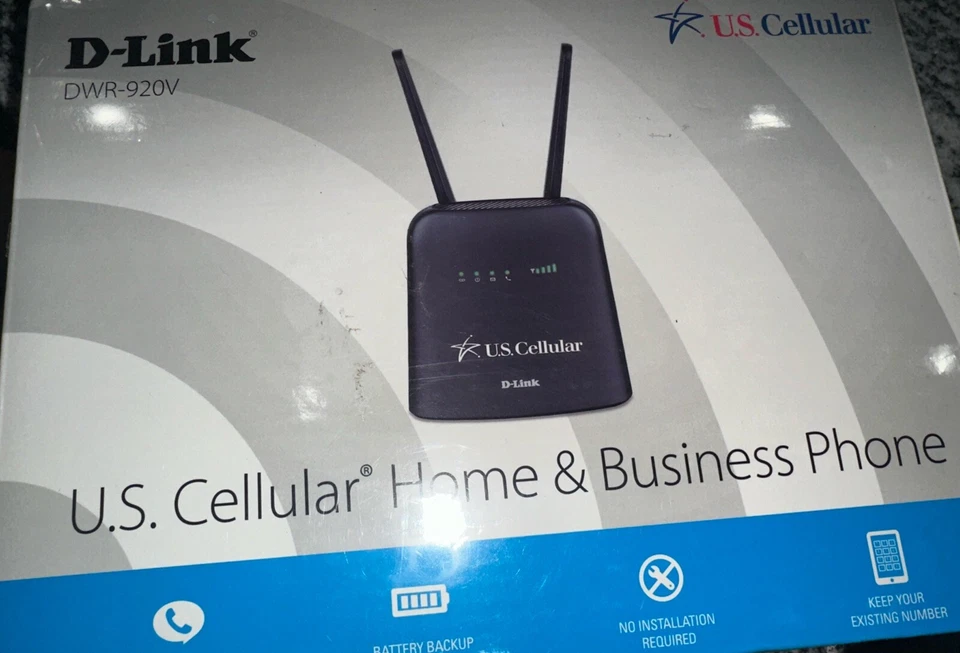 U.S. Cellular 4G LTE Router Home & Business Phone D-Link DWR-920V - Image 1 of 1