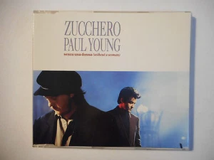 ZUCCHERO feat. PAUL YOUNG : SENZA UNA DONNA ♦ CD SINGLE ITALIE PORT GRATUIT ♦ - Picture 1 of 2