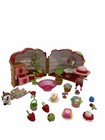 2003 Bandai Erdbeere Shortcake Korb Haus Puppe/Hund mit 22 Zubehör! SELTEN!