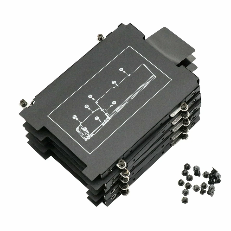 10X HP EliteBook 840 845 850 855 820 725 745 755 G3 G4 Hard Drive Caddy W Screws - Image 1 of 2