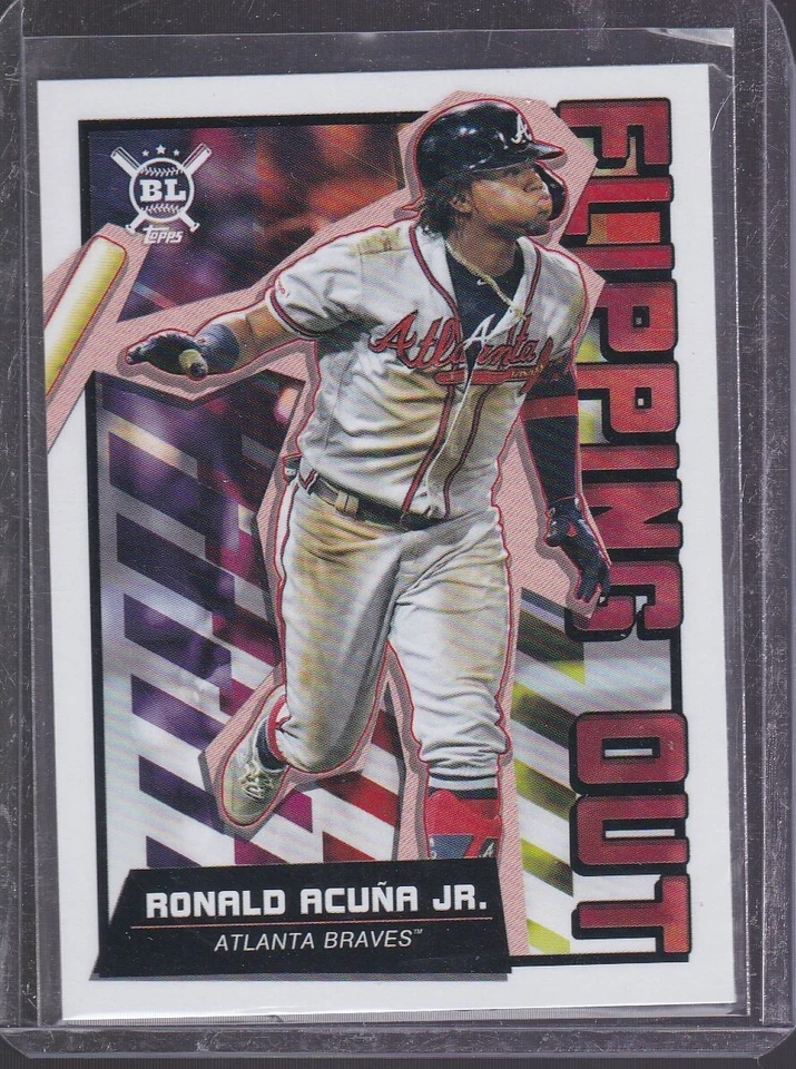 2020 TOPPS BIG LEAGUE FLIPPING OUT INSERT #FO-2 RONALD ACUNA Jr - Atlanta Braves - Image 1 of 1