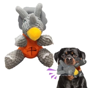 Interactive Triceratops Dog Doll Toy, Tough Dog Toys with Treat Dispensing Hole - Picture 1 of 5