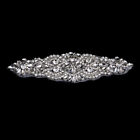 Sew / Iron On Silver Bling Beaded For Trim Applique Bridal Dress Moti