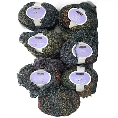 Louet Clyde Marble blue and green Bulky Wool Silk blend yarn 82 yd Lot 7 - Image 1 of 2