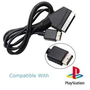PS1 PS2 PS3 SCART Cable AV Audio Video Scart Lead for PlayStation Adapter - Picture 1 of 1