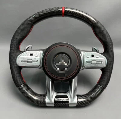NEW Mercedes-Benz AMG CL63 S63 G63 E63 C63 GT Real Carbon Fiber Steering Wheel Foto 1 de 2