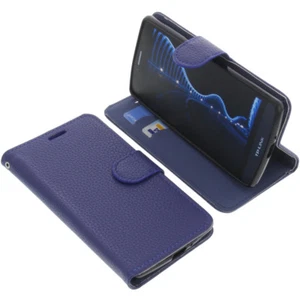 Tasche für TP-Link Neffos C5 Book-Style Schutz Hülle Handytasche Buch Blau - Bild 1 von 5