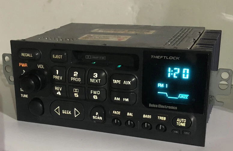 95-00 Chevy S10 Lumina Cavalier Venture Blazer cassette Oem radio Delco 16259771 - Image 1 of 4