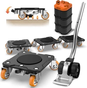 Industrial Furniture Lifter with Locking Dollies - 1100 lb Capacity & Stability - Picture 1 of 8