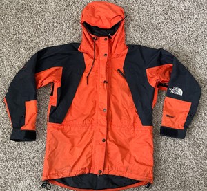 red north face mountain jacket
