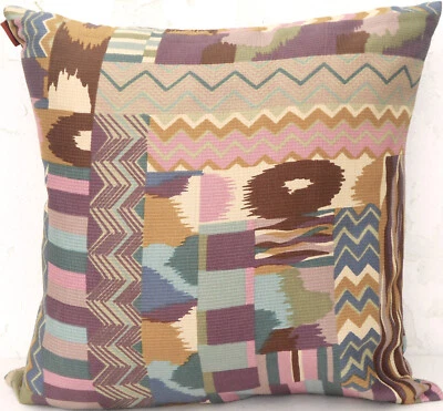 MISSONI HOME CUSHION COVER SILK COTTON BLEND REPPS 16x16in 40x40cm SAMO_SETA T70 - Image 1 of 4