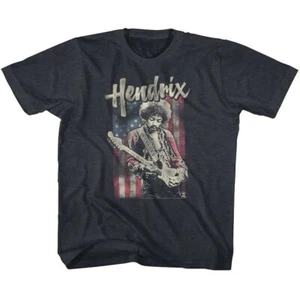 Kids Jimi Hendrix Flag Hendrix Vintage Music Shirt - Picture 1 of 3