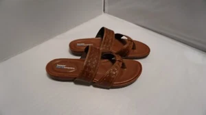 TIMBERLAND “Earth Keepers” Genuine Leather Thong Sandals for Women in Brown - Picture 1 of 10