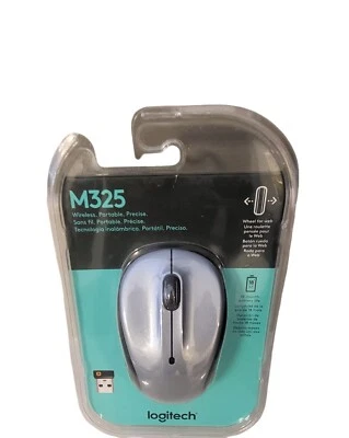 Logitech - M325 Wireless Optical Ambidextrous Mouse - Light Silver - Image 1 of 2