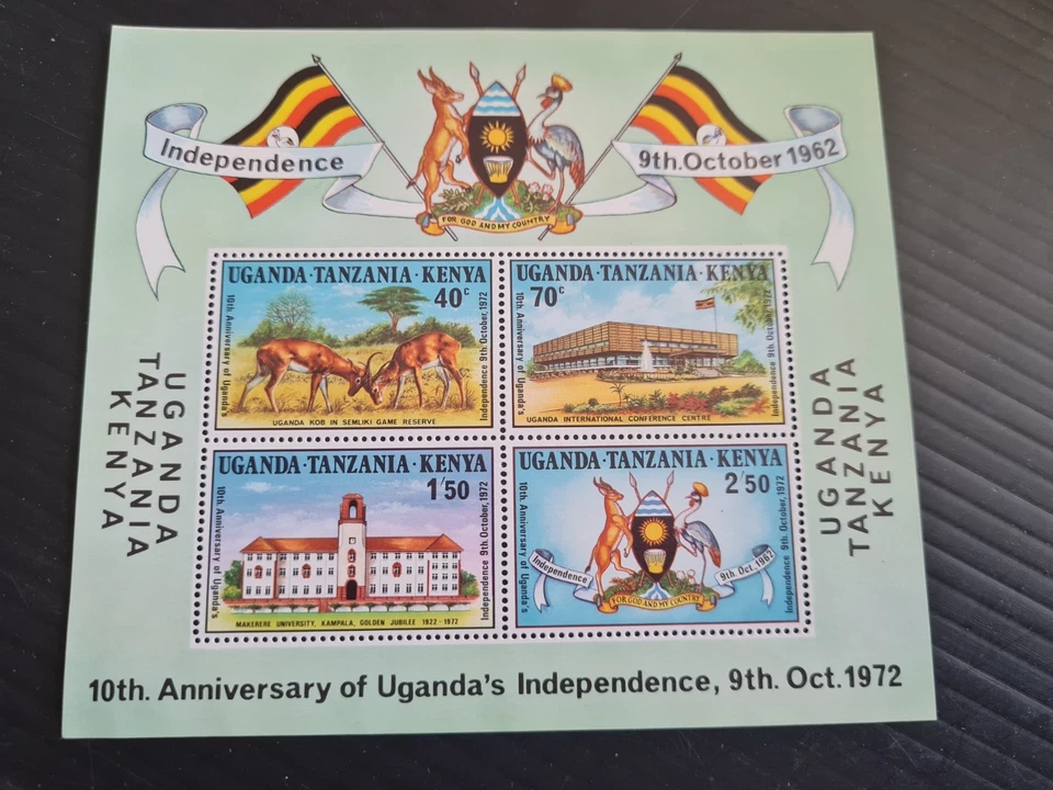 KENYA, UGANDA AND TANZANIA 1972 SG MS323 10TH ANNIV OF INDEPENDENCE MNH - Image 1 of 1