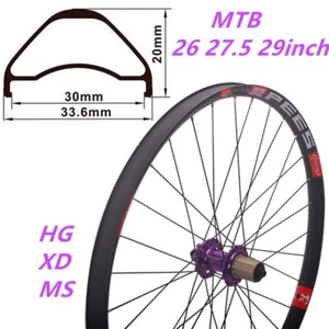 Boost 26 27.5 29" 30mm Wheelset Mountain Bike Disc Brake Thru Axle Alloy Wheels - Picture 1 of 30