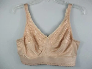 Nearly Me Size 34 Solid Beige Wire Free Mastectomy Bra Style 81C - Picture 1 of 12