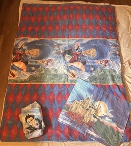 Harry Potter Cloak Of Dreams Quidditch Comforter Blanket w/ Sheets, Pillowcases - Picture 1 of 19