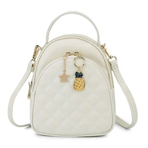 Mini Mochila Cartera, VONXURY Moda Pequeña Cuero Edredón Mochila Convertible... - Imagen 1 de 7
