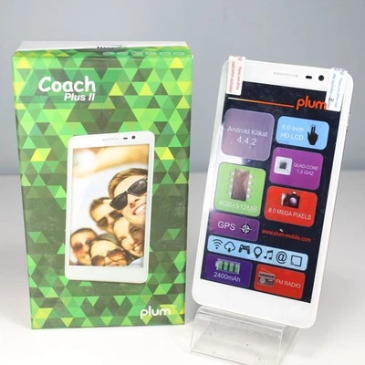 Kids Play Phone Plum Coach Plus 2 Z621 White Unlocked Smartphone Dual SIM In Box - Image 1 of 4