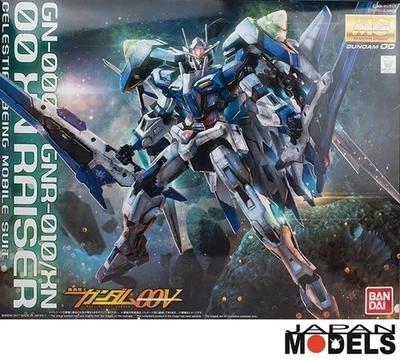 Gundam MG 1/100 00 XN RAISER GN-0000+GNR-10/XN Celestial Being Bandai Model Kit - Immagine 1 di 4
