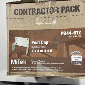 Posten (20) MiTek USP Pfostenkappe 4x4 oder 4x6 20 Stück PB44-6TZ Dreifachplatte Zink 4x4/4x6 - Bild 1 von 3