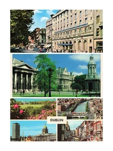 Lot of 3 Dublin Ireland Vintage 4x6 Chrome Unposted PCs - Picture 1 of 7