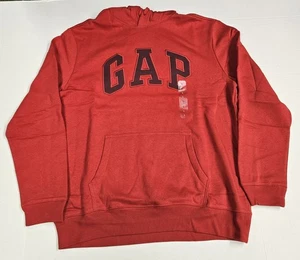 GAP Arch Logo Hoodie 'Crimson Red' - Size Large - NEW W/ TAGS - Picture 1 of 3