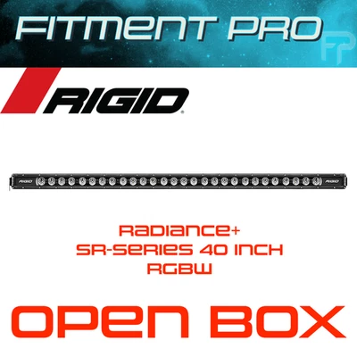 Rigid 40" Radiance Plus SR-Series Single Row LED Light Bar w/Backlighting 240603 - Image 1 of 4
