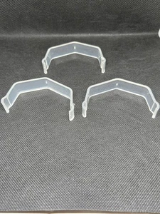 Klar Kunststoff Unterseite Sport Karte Halb Achteck Ständer 4 Stück - Bild 1 von 3