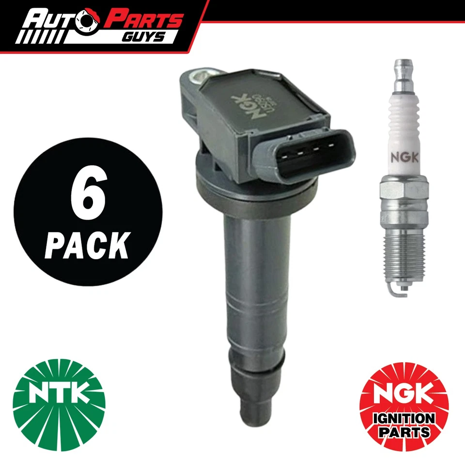 NGK Ignition Coil & Spark Plug Set fits Toyota Prado 120 4.0L 03/03 - 10/09 - Image 1 of 1
