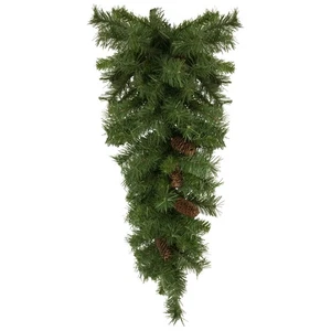 Northlight 42" Dakota Red Pine Artificial Christmas Teardrop Swag Pine Cones - - Picture 1 of 3