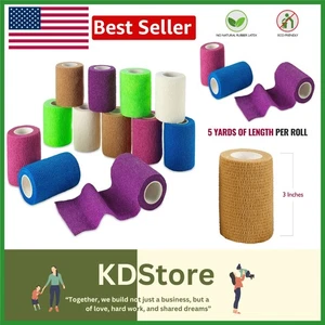 Rainbow Self-Adherent Sports Wraps - 12-Pack - Picture 1 of 9