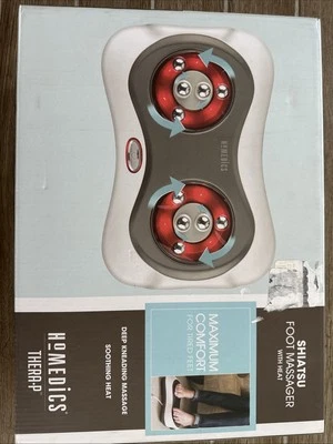 Homedics Thera-P 指压足部按摩器旋转跪带加热全新 — 第 1/3 张图片