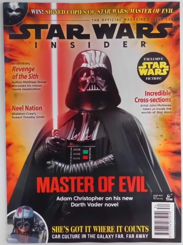 Star Wars Insider magazine Dec/Jan '26 Adam Christopher on his Darth Vader Novel - Image 1 of 1