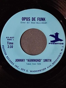 jazz soul  JOHNNY HAMMOND SMITH   Opus De Funk / Sad Eyes   PRESTIGE 407 M- - Foto 1 di 2
