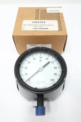 Ashcroft 45-1279-SS-04L-100# Pressure Gauge 4-1/2in 0-100psi - Image 1 of 4