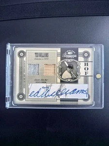 2005 Donruss Timeless Treasures Ted Williams Game Used Jersey Patch Bat Auto 1/1 - Picture 1 of 8