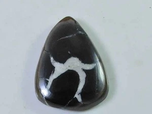 13Cts Natural Septarian Gronate Pear Crystal Cabochon Loose Gemstone 17X22MM - Imagen 1 de 6