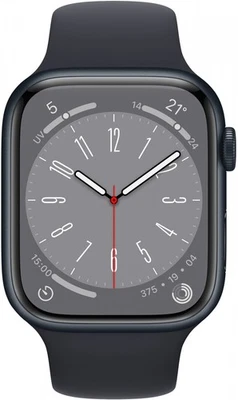 Apple Watch Series 8 4G Aluminium Smartwatch 45 mm Schwarz Midnight - Sehr Gut - Bild 1 von 4