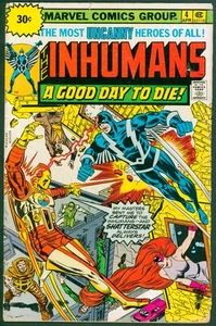 Imhumans 4 VG 4.0 .30 Variant Marvel 1976 - Picture 1 of 3