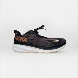 Women’s Size 9.5 D - Hoka One One Clifton 9 Black Copper Running Shoes - Picture 1 of 8